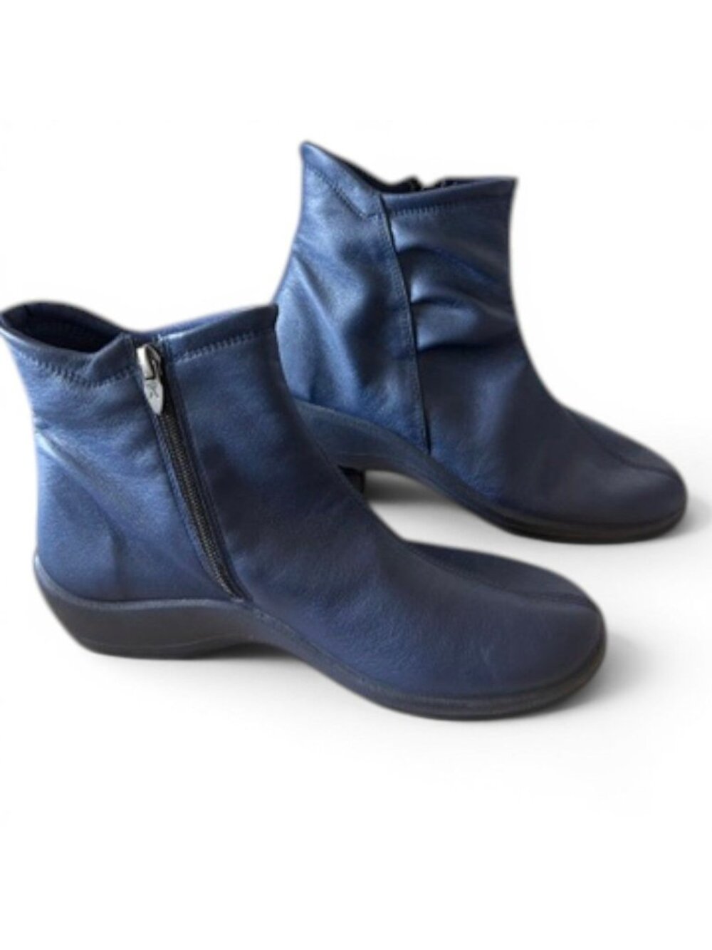 Arcopedico Paluma Navy Blue Vegan Lytech Ankle Boots EU 40 US 9 Zip Portugal